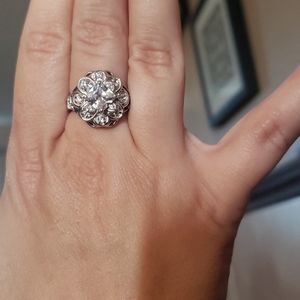 New NWOT art deco style Sterling Silver 925 ring